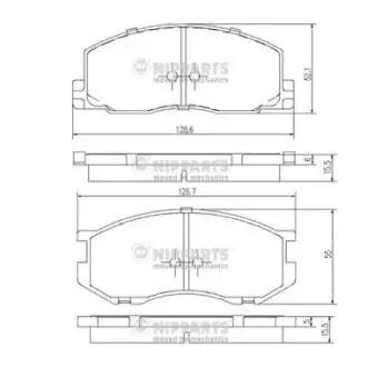 J3602039 Колодки тормозные NIPPARTS подбор по vin на Brocar