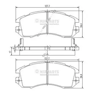 J3607005 Колодки тормозные NIPPARTS подбор по vin на Brocar
