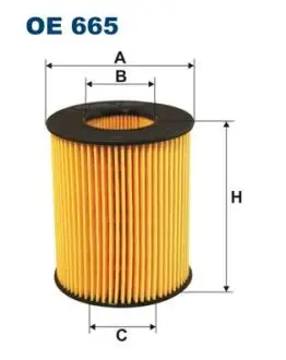 OE665 Фильтр масляный FILTRON подбор по vin на Brocar