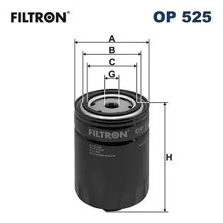OP525 Фильтр масляный FILTRON подбор по vin на Brocar