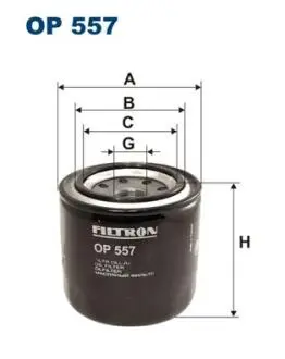 OP557 Фильтр масляный FILTRON подбор по vin на Brocar