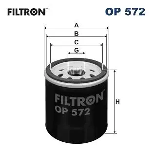 OP572 Фильтр масляный FILTRON подбор по vin на Brocar