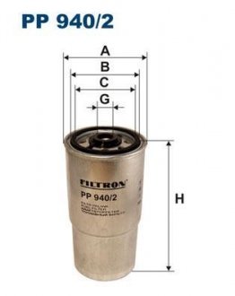PP9402 Фильтр топливный FILTRON подбор по vin на Brocar