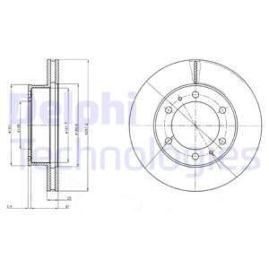 BG4211C Тормозные диски DELPHI подбор по vin на Brocar