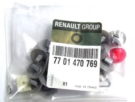 7701470769 Кліпса кріплення молдинга Renault Kangoo/Trafic (к-кт) RENAULT підбір по vin на Brocar