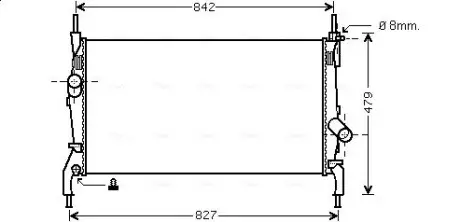 FD2405 Радиатор AVA COOLING підбір по vin на Brocar