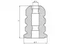 TED56210 Пильник амортизатора, переднього L/P (BEZ OSŁONY) FORD C-MAX, C-MAX II, FOCUS C-MAX, FOCUS II, FOCUS III, KUGA I, KUGA II, MAZDA 3, 5, VOLVO C30, C70 II, S40 II, V50 1.0-Electric 10.03- TEDGUM підбір по vin на Brocar