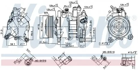 890397 Компрессор NISSENS подбор по vin на Brocar