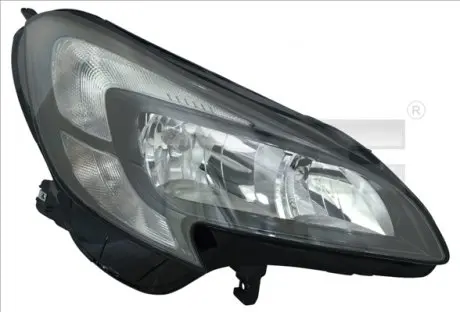 2015018052 Фара OPEL CORSA E 14-ліва електродвигун з МветрEM JAZDY DZIENNEJ H7/H7/W21/5W CZARNY 20-15018-05-2 TYC підбір по vin на Brocar
