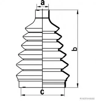 J2860903 Пыльник ШРКШа. DAEWOO, Mitsubishi Carisma -06 (вир-во Jakoparts) JAKOPARTS підбір по vin на Brocar