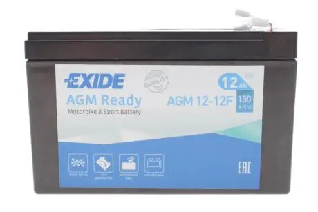 AGM1212F Стартерна батарея (акумулятор) EXIDE підбір по vin на Brocar