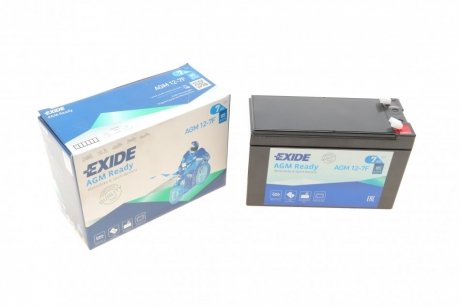 AGM127F Аккумуляторная батарея 7Ah/85A (150x65x100/+L/B0) (AGM) (мото) EXIDE подбор по vin на Brocar