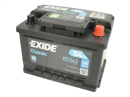 EC542 Стартерна акумуляторна батарея, Стартерна акумуляторна батарея EXIDE підбір по vin на Brocar
