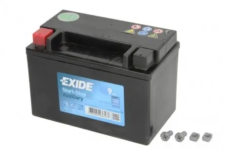 EK091 Аккумуляторная батарея 9Ah/120A (150x90x105/+L) (Start-Stop/вспомогательная) EXIDE подбор по vin на Brocar