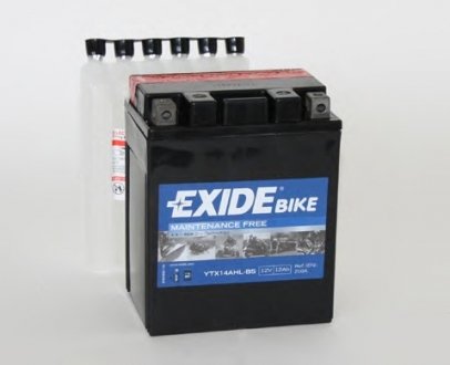 YTX14AHLBS Стартерная аккумуляторная батарея, Стартерная аккумуляторная батарея EXIDE подбор по vin на Brocar