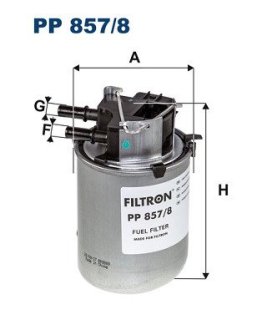 PP8578 Фильтр топлива FILTRON подбор по vin на Brocar