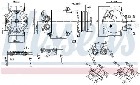890216 Компрессор NISSENS подбор по vin на Brocar