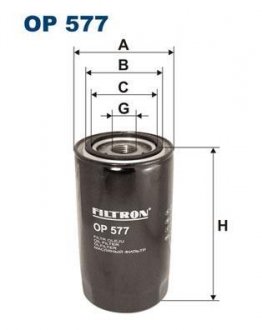 OP577 Масляный фильтр, Масляный фильтр, ступенчатая коробка передач FILTRON підбір по vin на Brocar