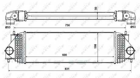 30393 Радіатор інтеркулера Suzuki Grand Vitara 1.9DDiS 05-15 NRF підбір по vin на Brocar