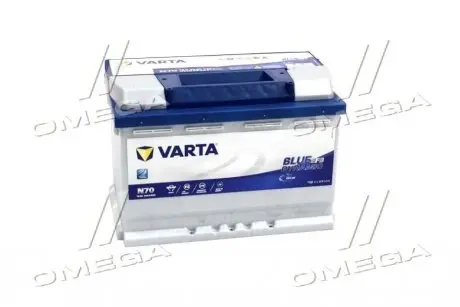 570500076 Акумулятор 70Ah-12v VARTA BD EFB (278х175х190),R,EN760 VARTA подбор по vin на Brocar