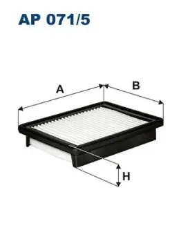 AP0715 Фільтр повітря FILTRON підбір по vin на Brocar