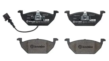 P85072X Комплект гальмівних колодок з 4 шт. дисків BREMBO підбір по vin на Brocar