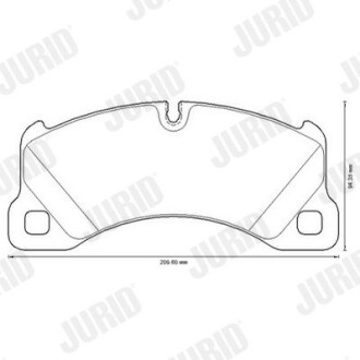 573329JC Комплект тормозных колодок, дисковый тормоз JURID подбор по vin на Brocar