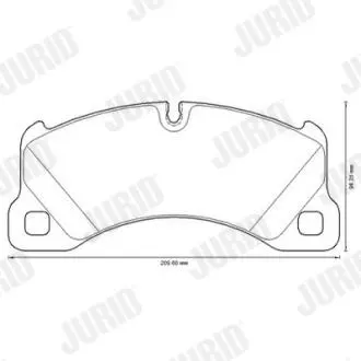 573329JC Комплект гальмівних колодок, дискове гальмо JURID підбір по vin на Brocar