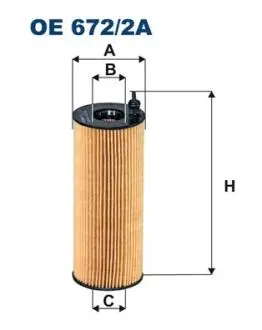OE6722A 672/2 A OE FILTR OLEJU BMW 1 3 5 DIESEL 07- FILTRON підбір по vin на Brocar