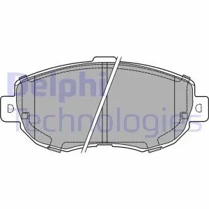 LP1140 Комплект гальмівних колодок, дискове гальмо DELPHI підбір по vin на Brocar