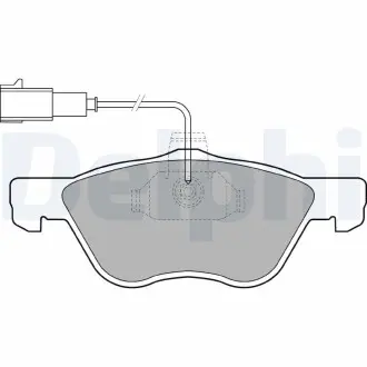 LP1408 Комплект гальмівних колодок, дискове гальмо DELPHI підбір по vin на Brocar