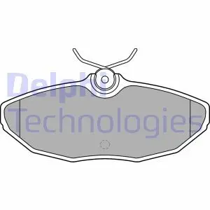 LP1505 Комплект тормозных колодок, дисковый тормоз DELPHI підбір по vin на Brocar