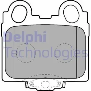 LP1510 Комплект гальмівних колодок, дискове гальмо DELPHI підбір по vin на Brocar