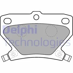 LP1513 Комплект гальмівних колодок, дискове гальмо DELPHI підбір по vin на Brocar