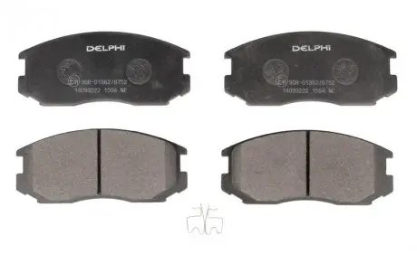 LP1594 Гальмівні колодки, дискові DELPHI підбір по vin на Brocar
