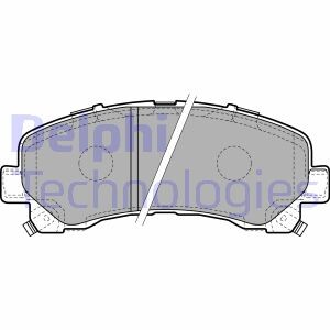 LP2229 Комплект тормозных колодок, дисковый тормоз DELPHI підбір по vin на Brocar