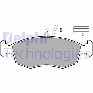 LP2288 Комплект тормозных колодок, дисковый тормоз DELPHI підбір по vin на Brocar