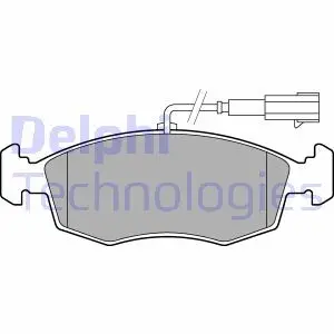 LP2288 Комплект гальмівних колодок, дискове гальмо DELPHI підбір по vin на Brocar