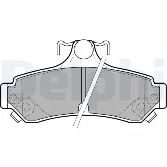 LP2700 Комплект гальмівних колодок, дискове гальмо DELPHI підбір по vin на Brocar