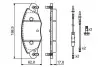 0986424581 Колодки гальмівні (передні) Citroen С5 01- (+датчики) BOSCH підбір по vin на Brocar