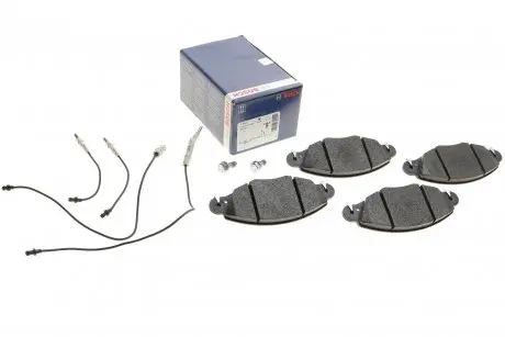 0986424581 Колодки тормозные (передние) Citroen С5 01- (+датчики) BOSCH подбор по vin на Brocar