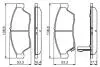 0986494238 Комплект тормозных колодок, дисковый тормоз BOSCH підбір по vin на Brocar