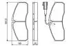 0986494278 Комплект тормозных колодок, дисковый тормоз BOSCH підбір по vin на Brocar