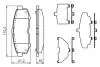 0986494319 Комплект гальмівних колодок, дискове гальмо BOSCH підбір по vin на Brocar
