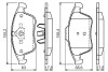 0986494556 Комплект тормозных колодок, дисковый тормоз BOSCH підбір по vin на Brocar