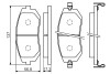 0986494558 Колодки тормозные (передние) Subaru Forester/Impreza/Legace V/Outback 10- BOSCH підбір по vin на Brocar