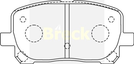 238360070100 Комплект тормозных колодок, дисковый тормоз BRECK подбор по vin на Brocar