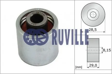55773 Паразитный / Ведущий ролик, зубчатый ремень RUVILLE подбор по vin на Brocar