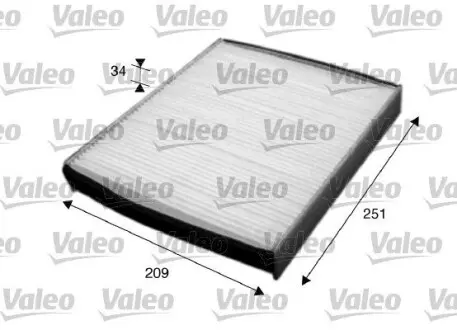 715627 Фильтр, воздух во внутренном пространстве VALEO подбор по vin на Brocar