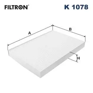 K1078 Фильтр, воздух во внутренном пространстве FILTRON подбор по vin на Brocar